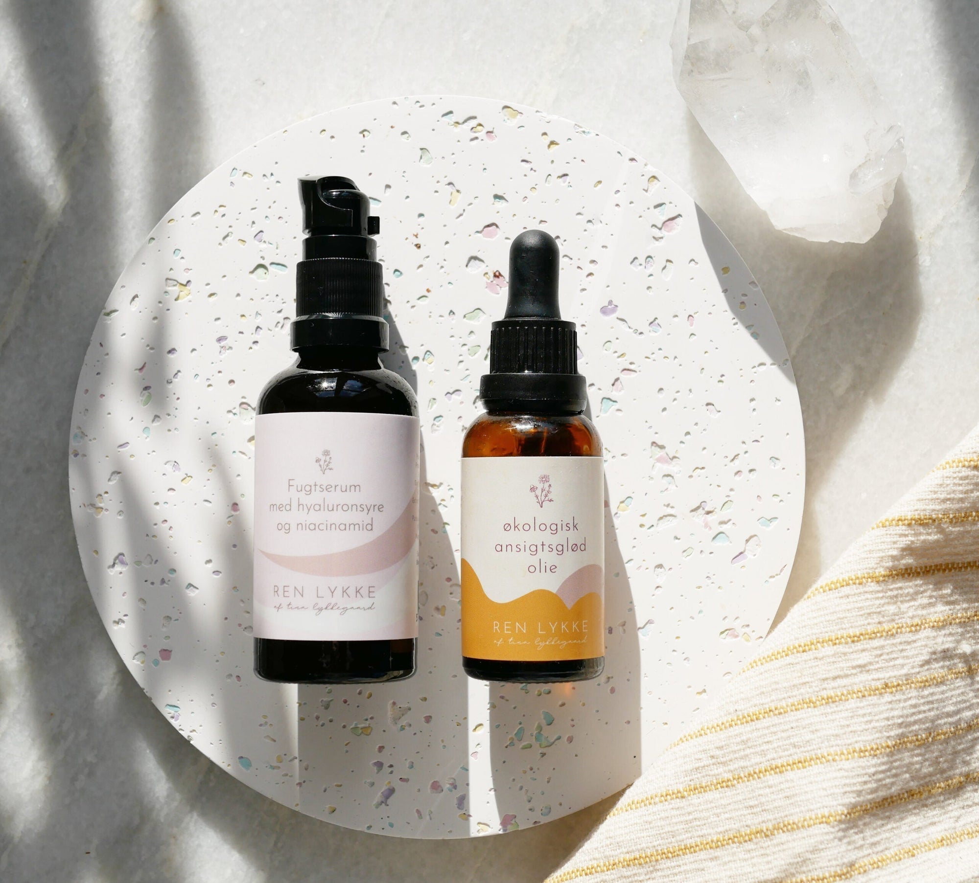 Ren Lykke ansigtsglød olie og fugtserum 