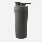 Mørkegrå shakerflaske 750ml, tropisk grøn farve, til proteinshakes og kosttilskud.