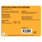 Nani Vitamin D3 på planteform etiket