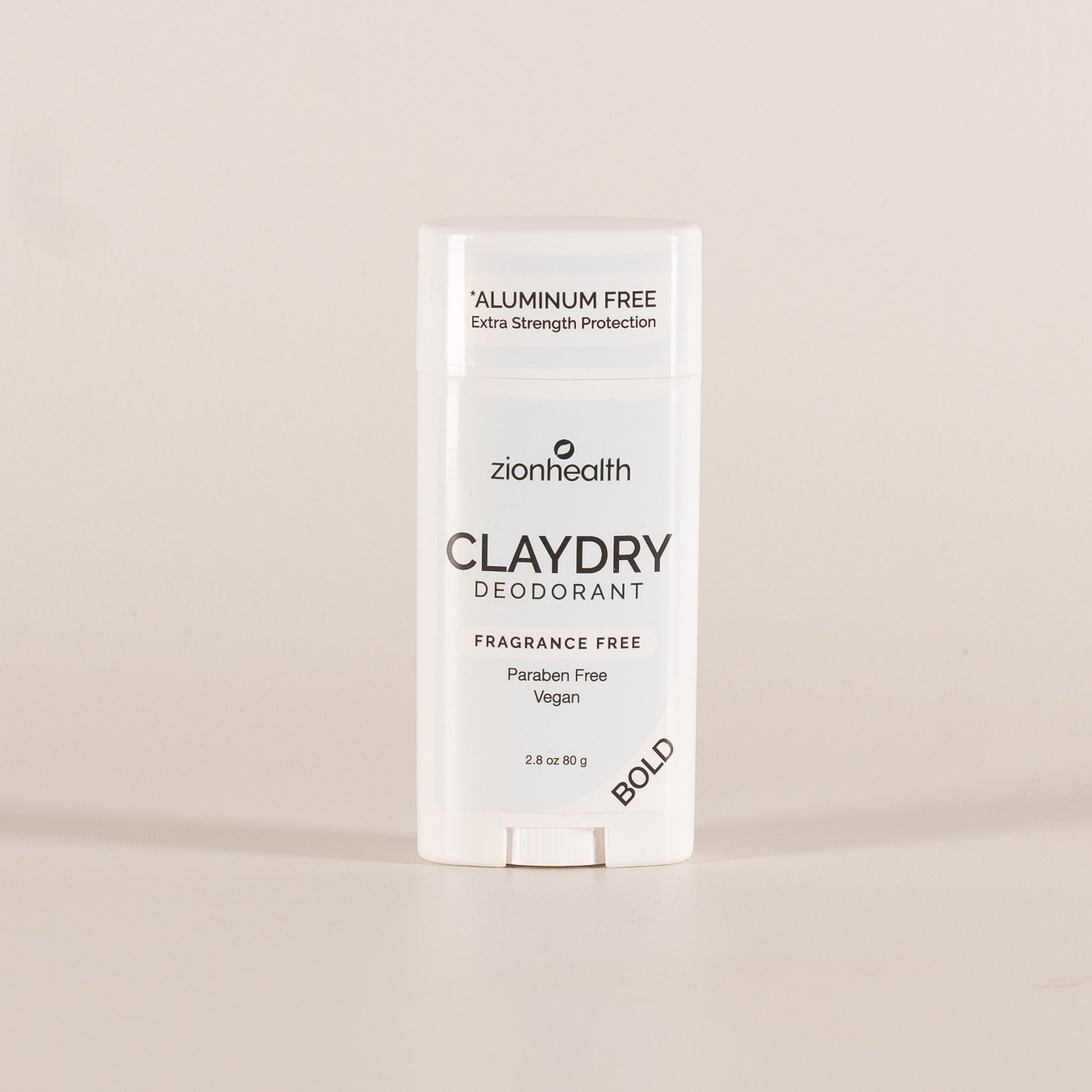 Zionhealth Claydry Fragrance free deodorant